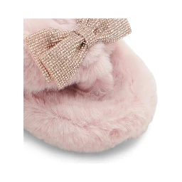 Pink Polyester Slippers