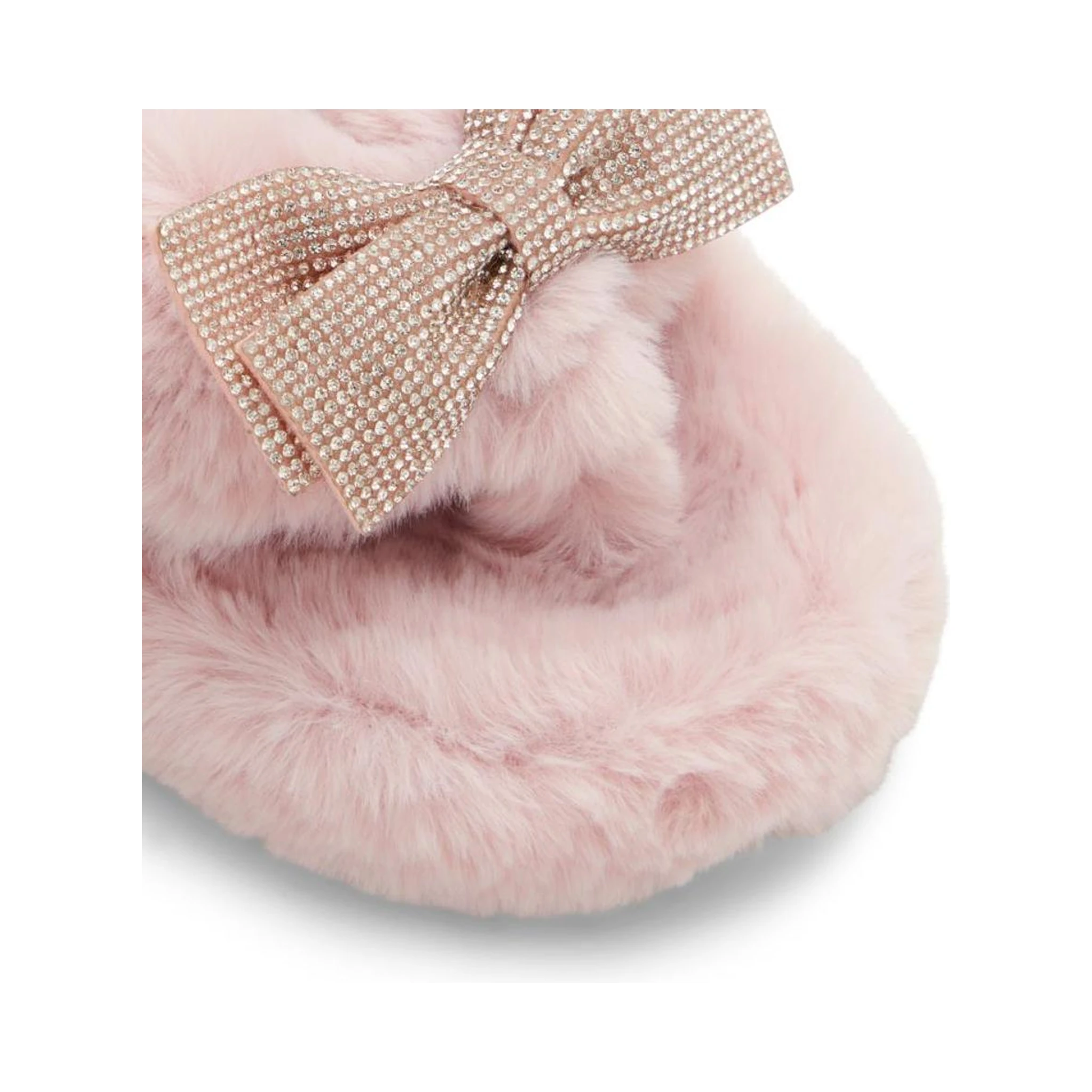 Pink Polyester Slippers