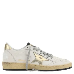 White Calf Leather Bos Taurus Sneakers