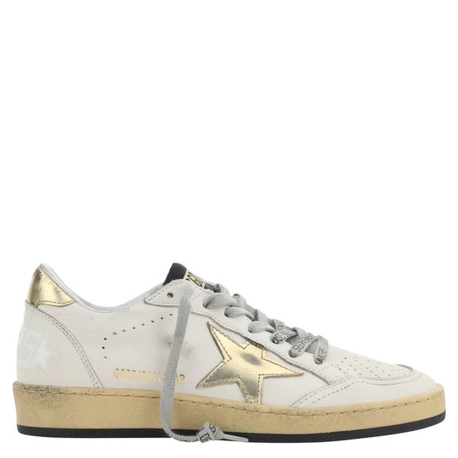 White Calf Leather Bos Taurus Sneakers