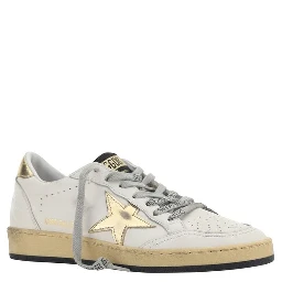 White Calf Leather Bos Taurus Sneakers