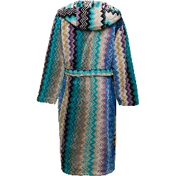 Giacomo Cotton Zig Zag Multicolor Bathrobe Missoni Home