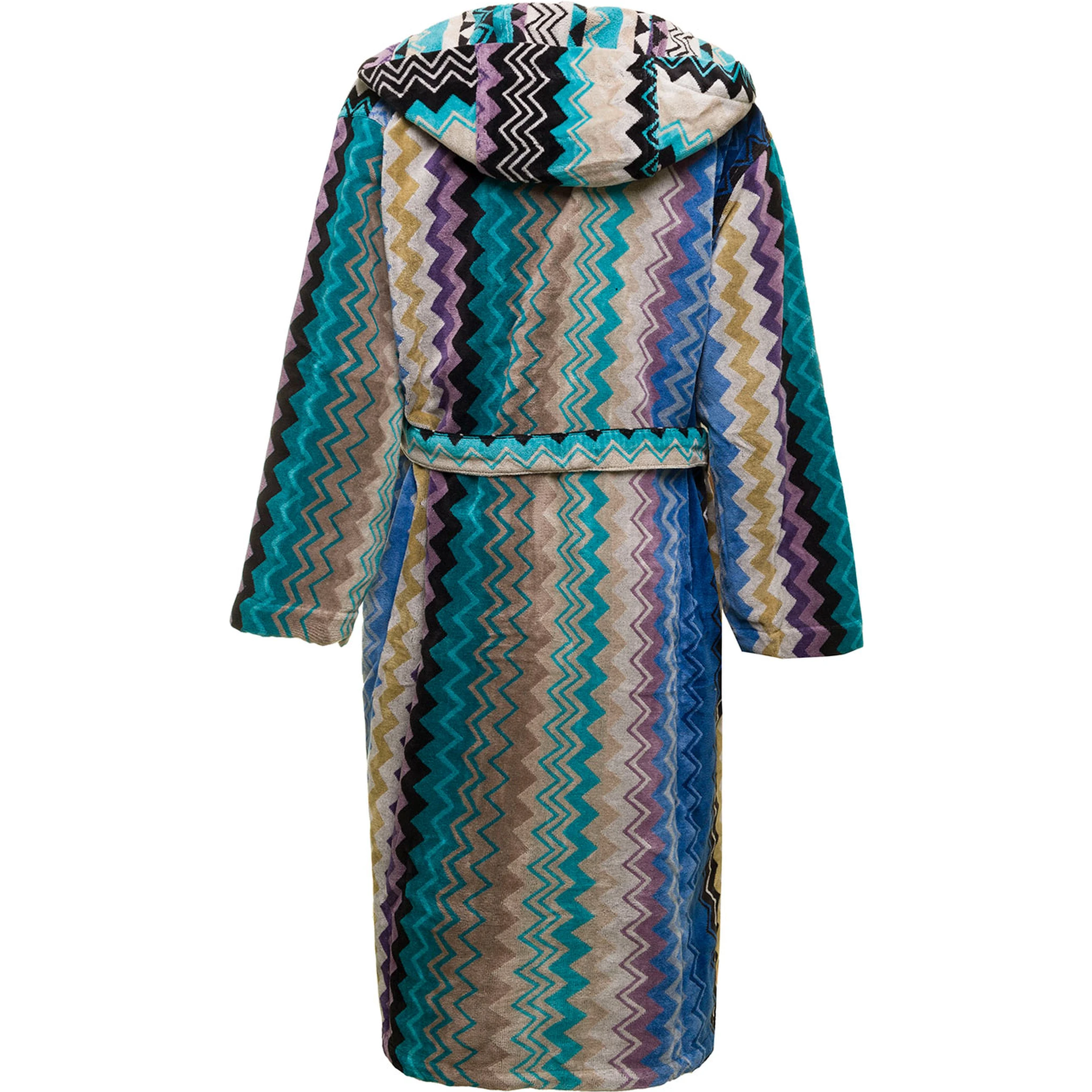 Giacomo Cotton Zig Zag Multicolor Bathrobe Missoni Home
