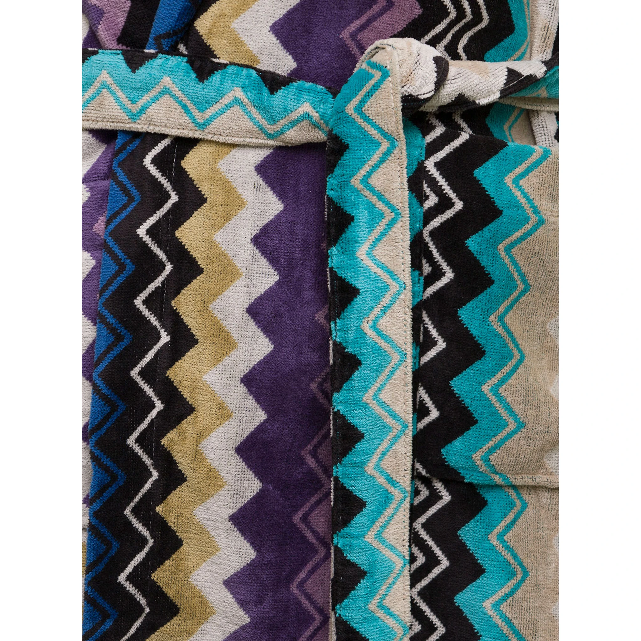 Giacomo Cotton Zig Zag Multicolor Bathrobe Missoni Home