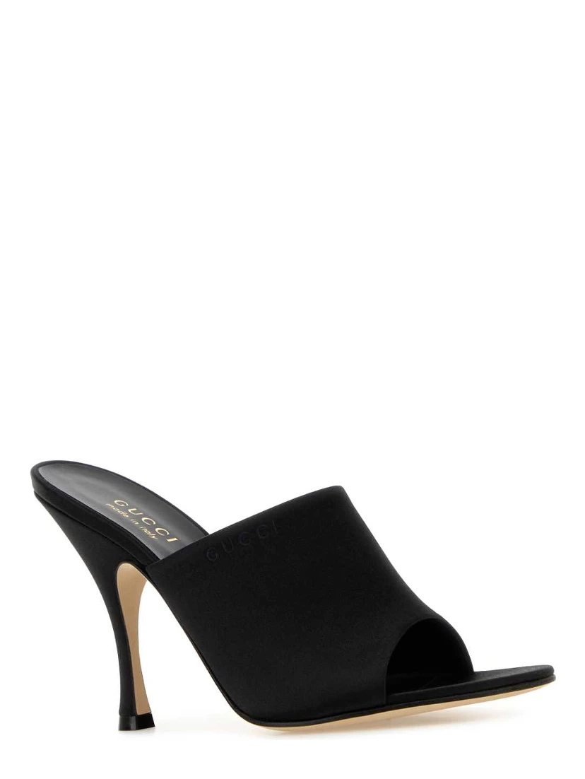 FABRIC UPPER AND LEATHER SOLE SANDAL