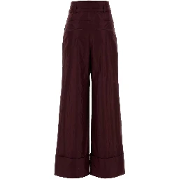 PANTALONI SILK TAFFETAS