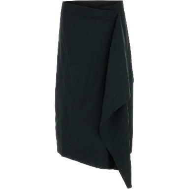 TAILORED MIDI WRAPPED SKIRT