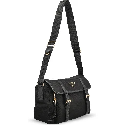 Black Re-Nylon crossbody bag