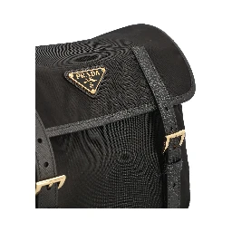 Black Re-Nylon crossbody bag