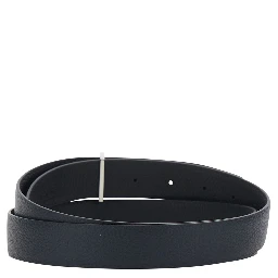 Blue Belt with T Buckle Closure in Leather Man