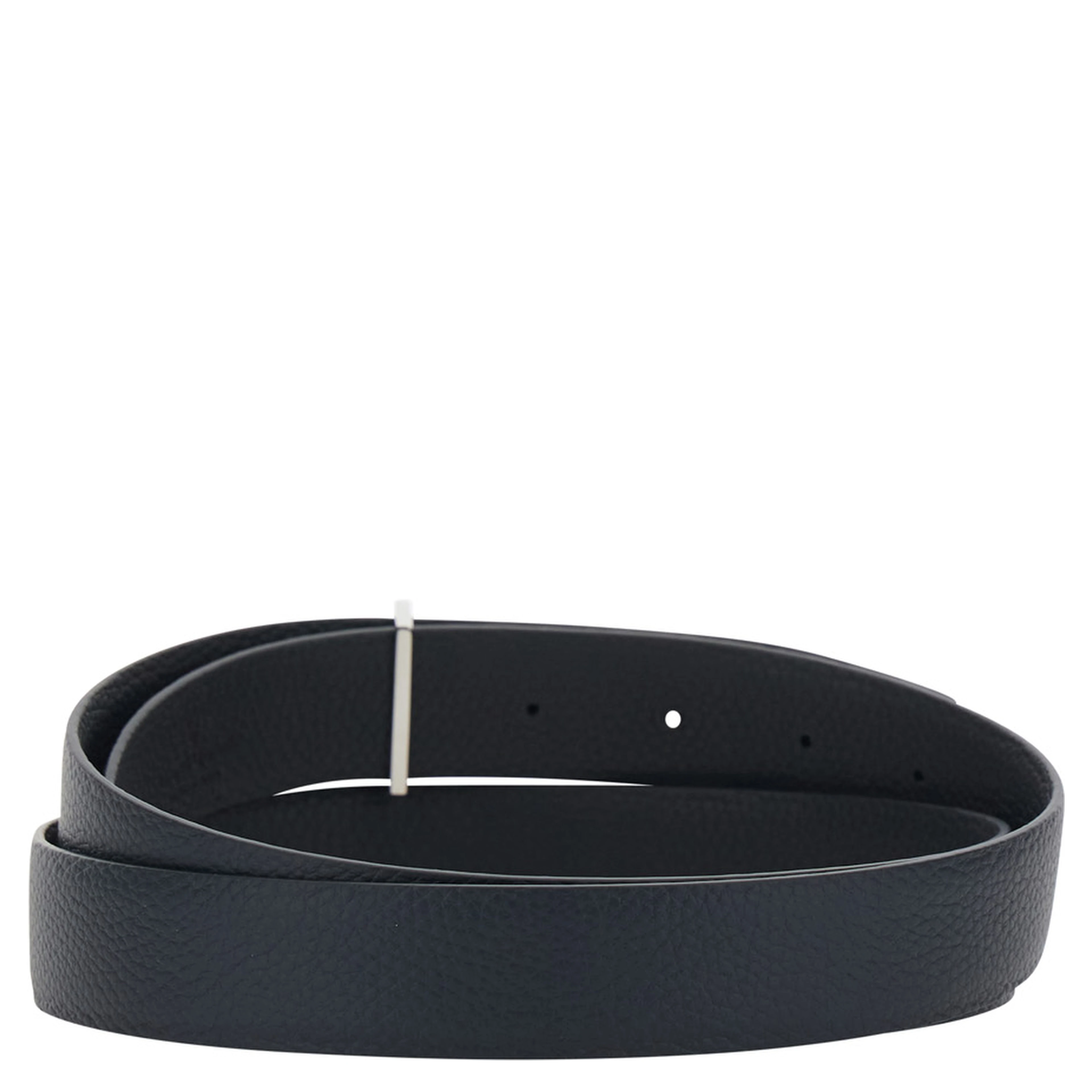 Blue Belt with T Buckle Closure in Leather Man