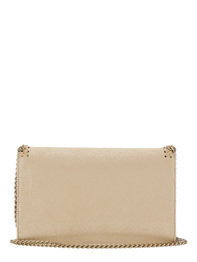 Falabella Wallet W/ Chain Bag Eco Shiny Dotted Chamois W/Tonal Chain - Airlite