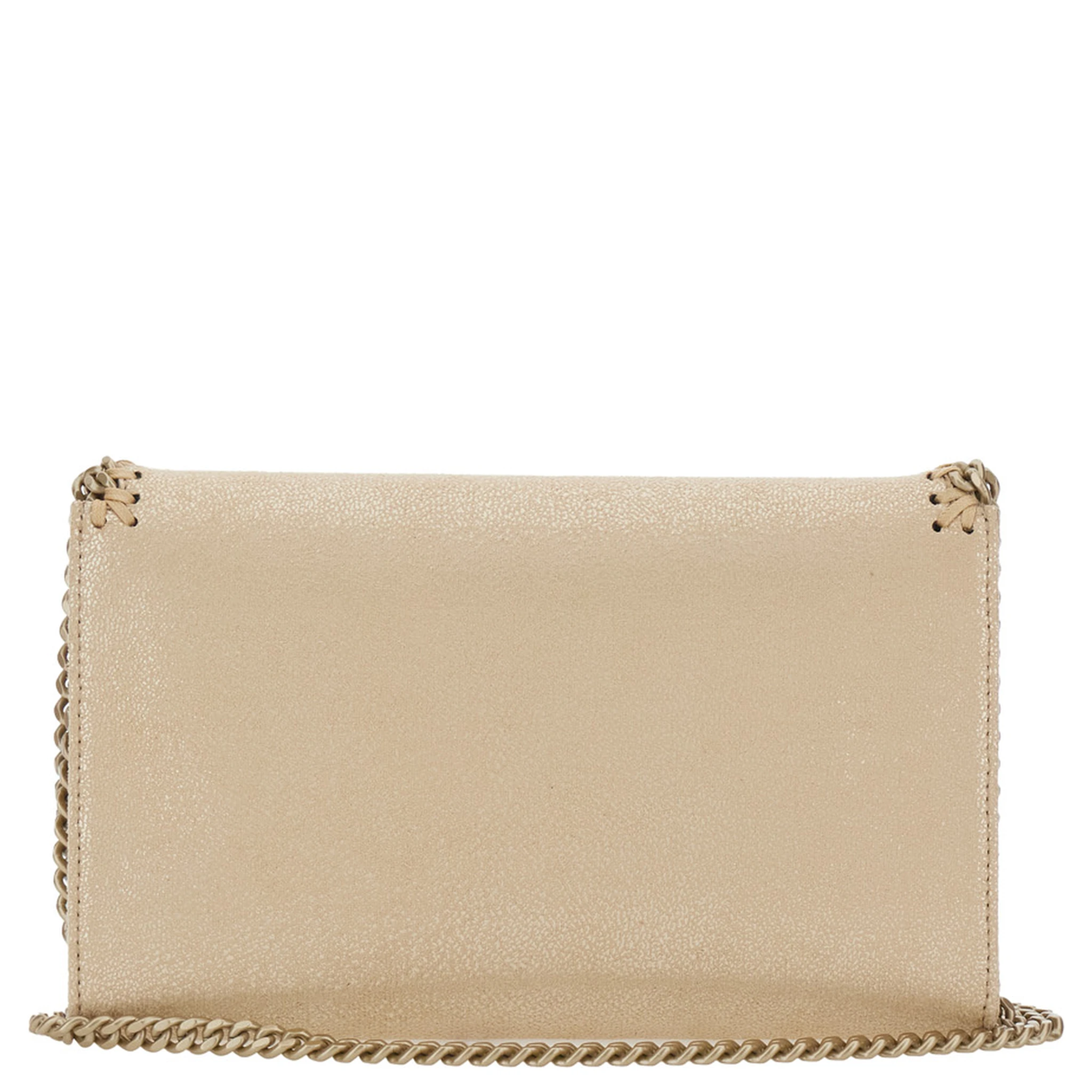 Falabella Wallet W/ Chain Bag Eco Shiny Dotted Chamois W/Tonal Chain - Airlite