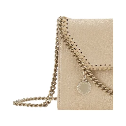 Falabella Wallet W/ Chain Bag Eco Shiny Dotted Chamois W/Tonal Chain - Airlite