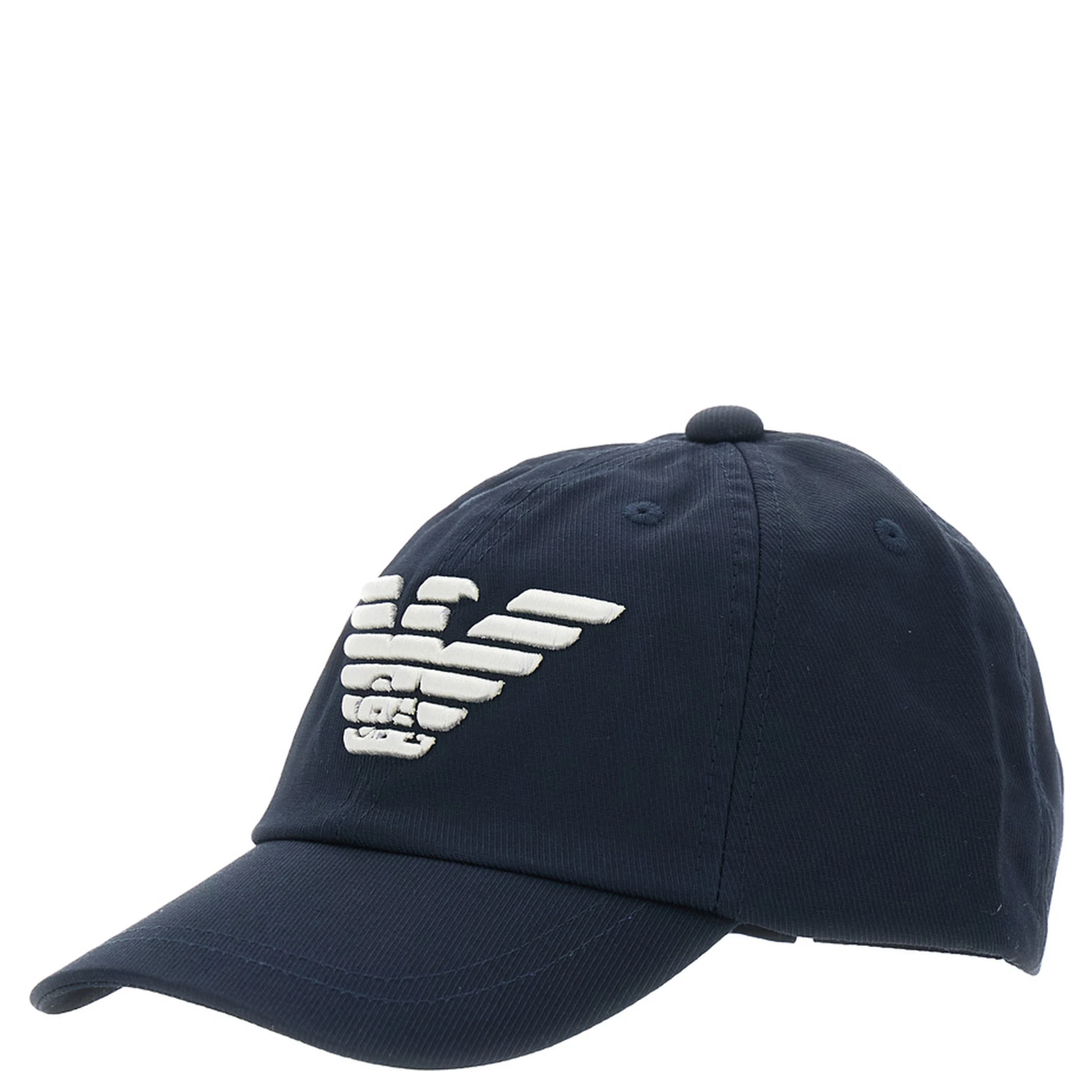 Blue Baseball Cap with Logo on the Front in Cotton Boy