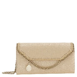 Falabella Continental Wallet With Chain Eco Shiny Dotted Chamois W/Tonal Chain - Airlite