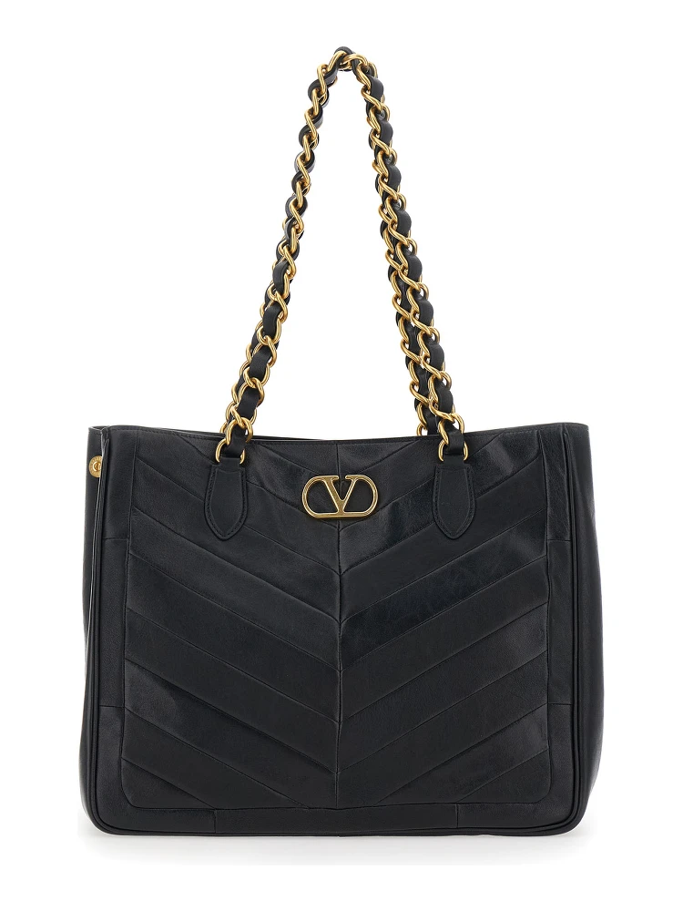 TOTE | LASEINE | PATCHWORK NAPPA MATTE-NAPPA WAXY/A.GOLD-