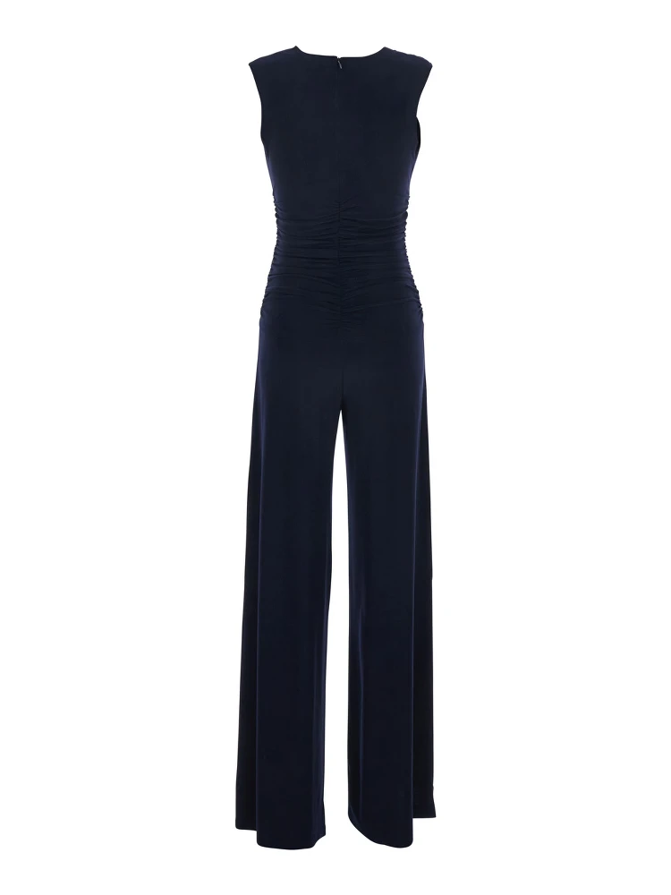 SLEEVELESS V NECK SHIRRED WAIST JUMPSUIT alternative