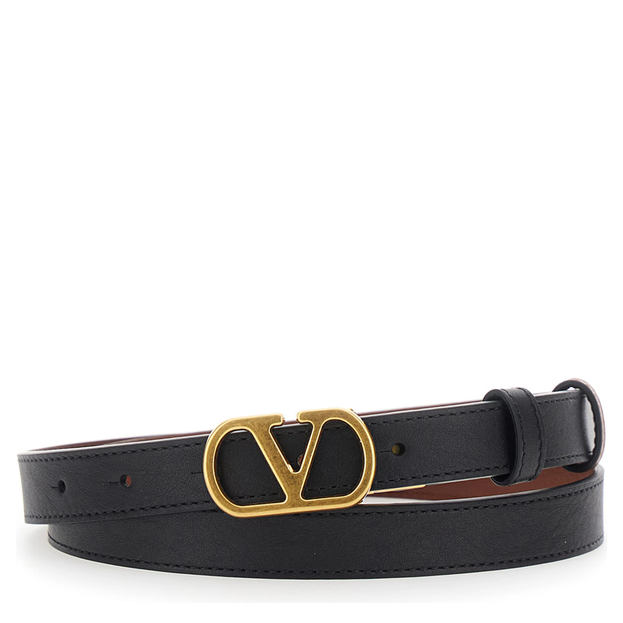 BELT H. 20 REVERSIBILE | VLOGO SIGNATURE | BOX CALF S./ANTIQUE BRASS LOGO
