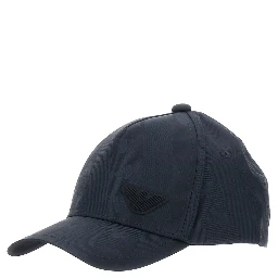 Blue Baseball Cap with Logo on the Front in Cotton Girl