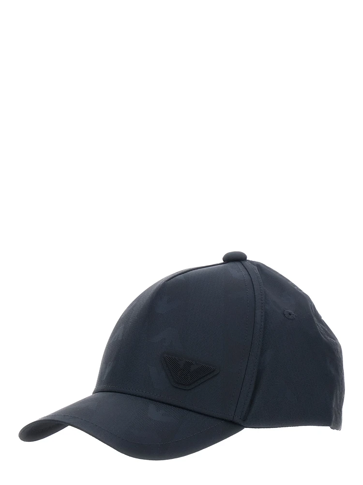 Blue Baseball Cap with Logo on the Front in Cotton Girl