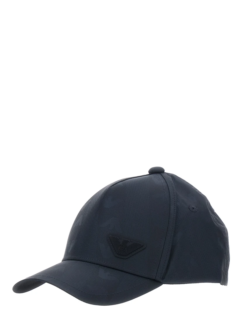 Blue Baseball Cap with Logo on the Front in Cotton Girl