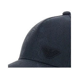 Blue Baseball Cap with Logo on the Front in Cotton Girl