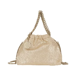 Falabella Mini Drawstring Bag Eco Shiny Dotted Chamois W/Tonal Chain - Airlite