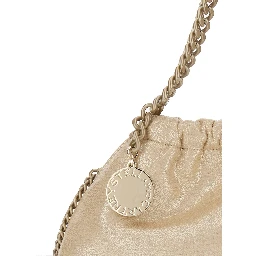 Falabella Mini Drawstring Bag Eco Shiny Dotted Chamois W/Tonal Chain - Airlite