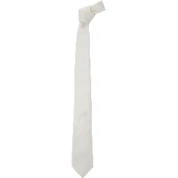 White Tie with All-Over Tonal Logo in Silk Man