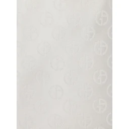 White Tie with All-Over Tonal Logo in Silk Man