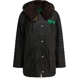 Barbour x Ganni waxed jacket