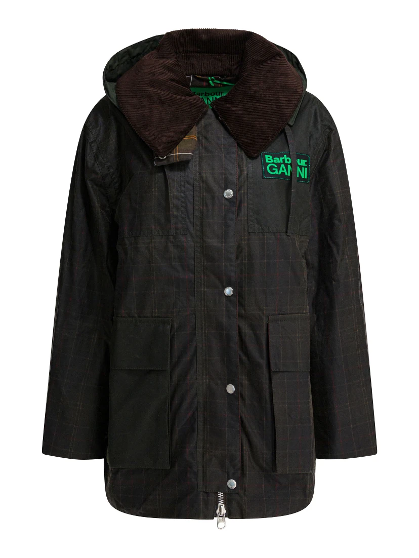 Barbour x Ganni waxed jacket