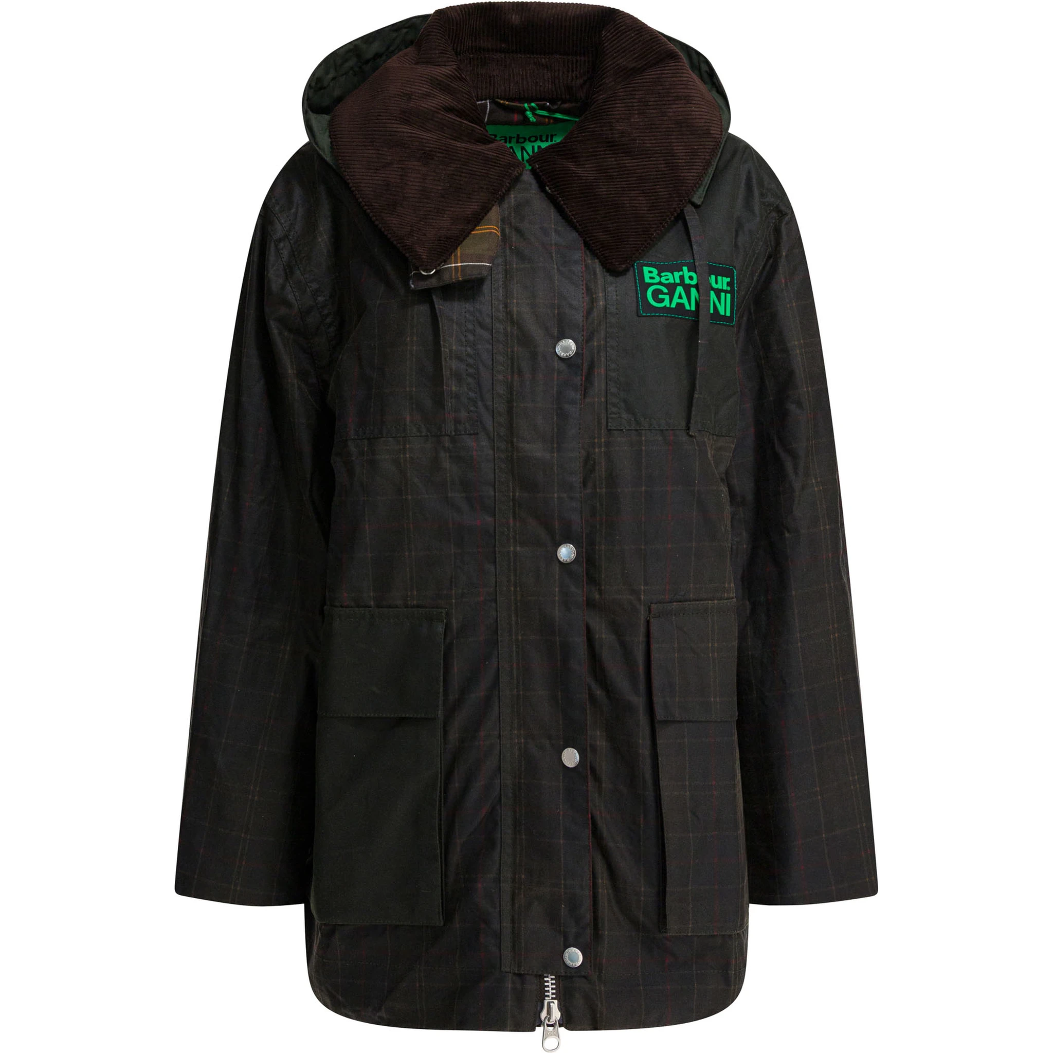 Barbour x Ganni waxed jacket