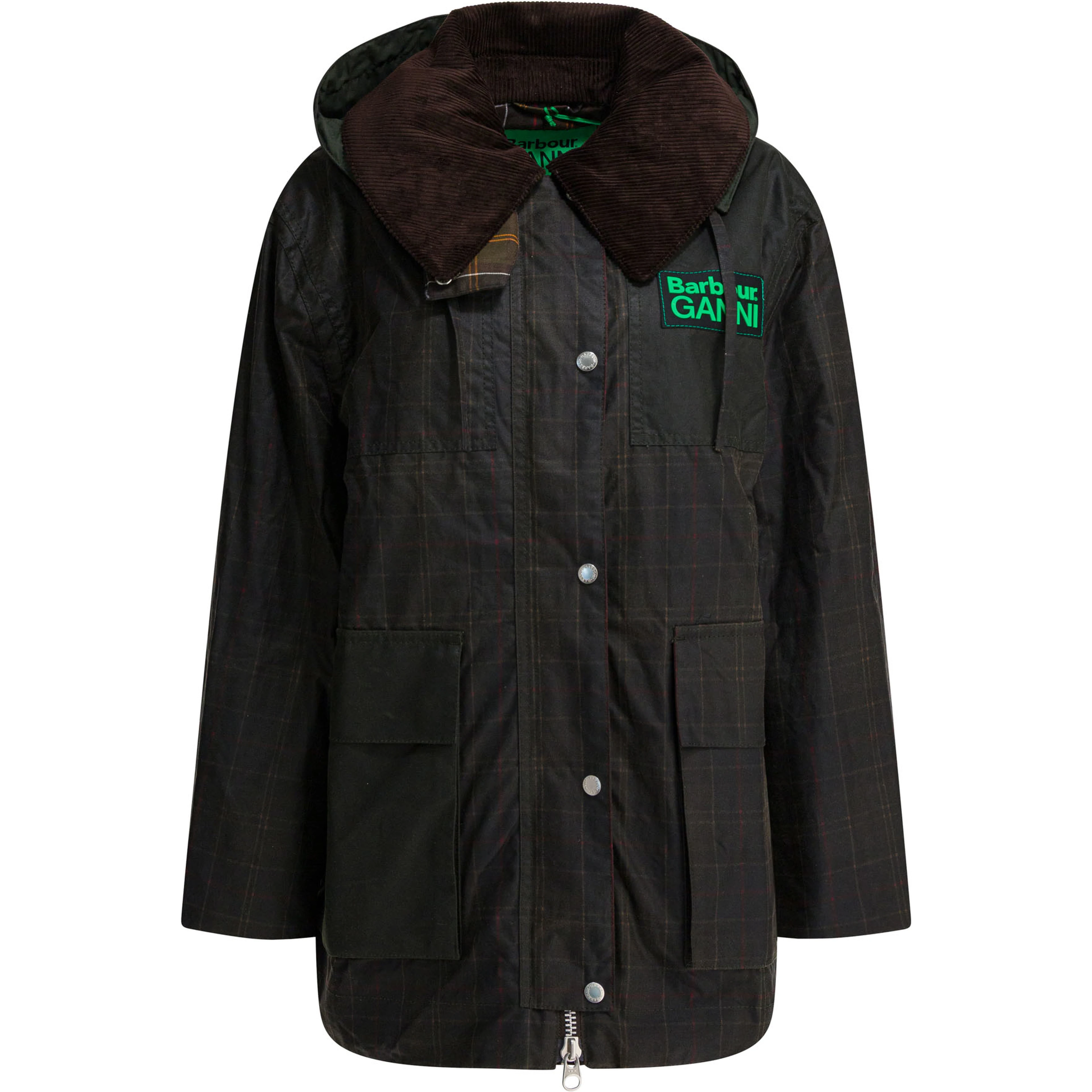 Barbour x Ganni waxed jacket
