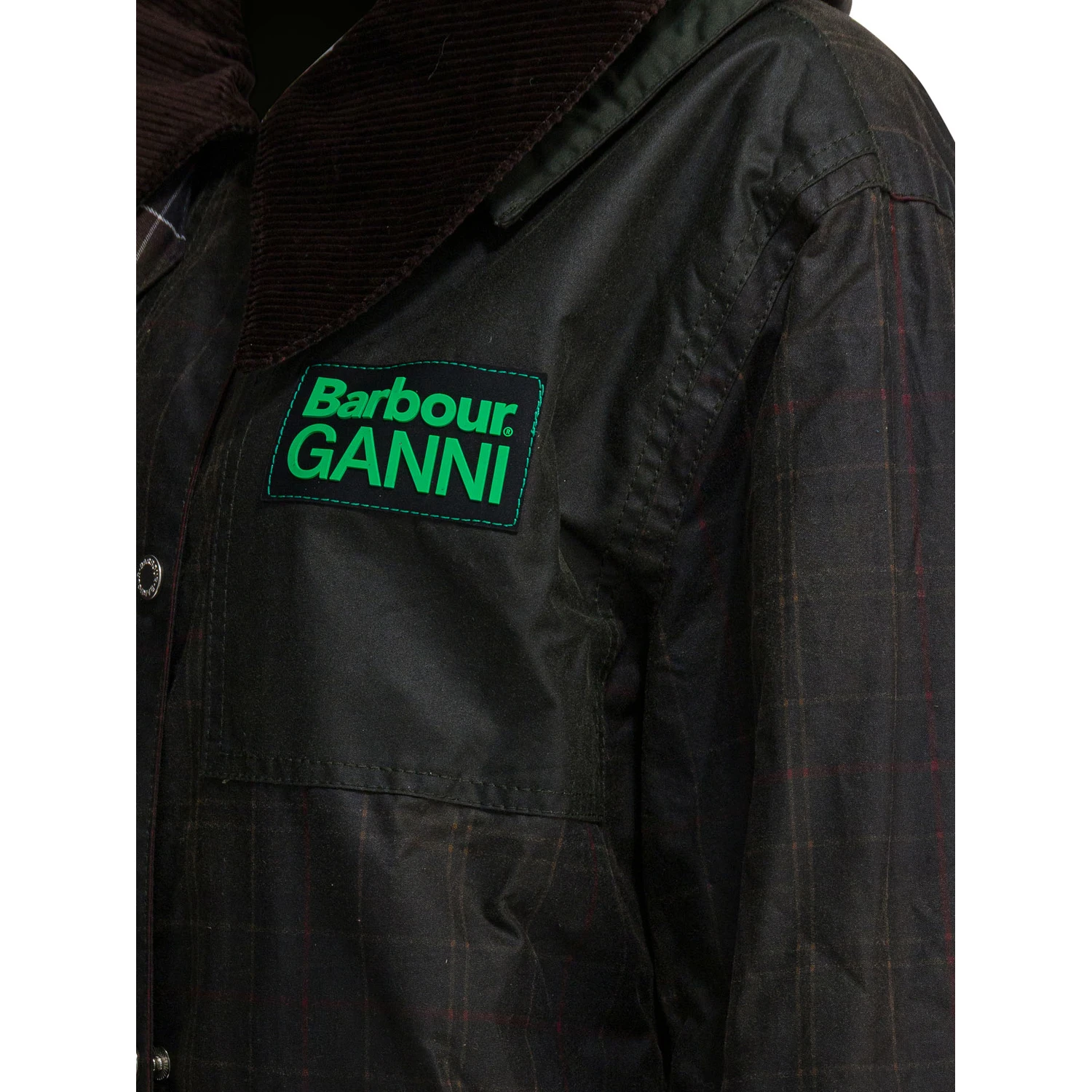 Barbour x Ganni waxed jacket
