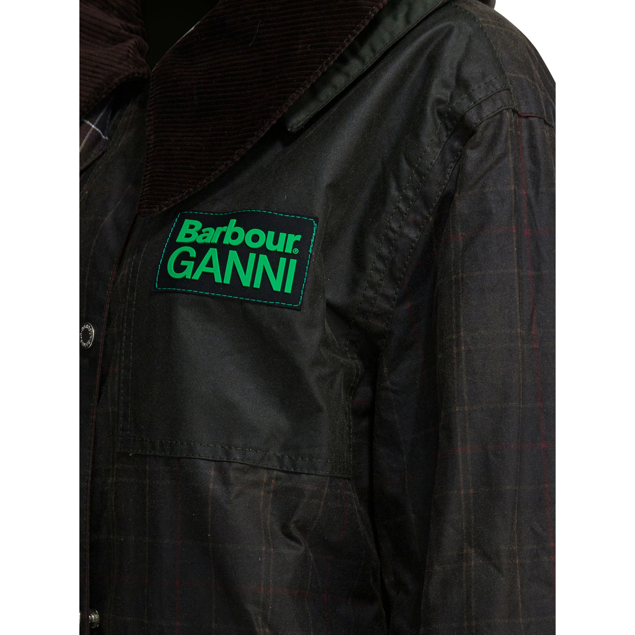 Barbour x Ganni waxed jacket
