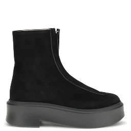Black Rubber Ankle Boots