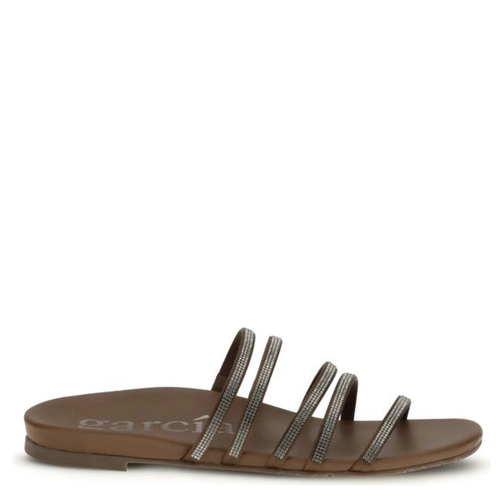 Brown Calf Leather Bos Taurus Flip-Flop Sandals