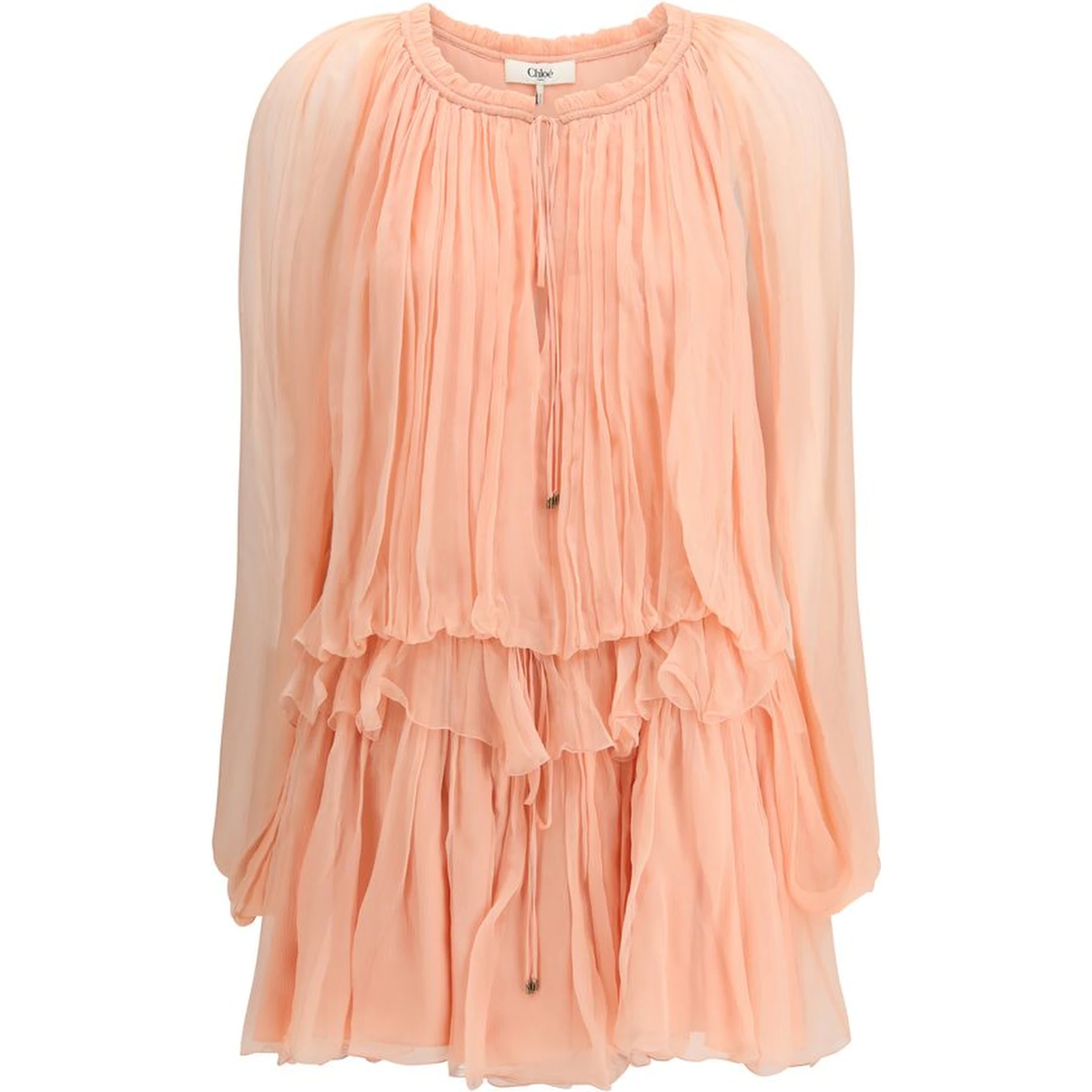 Multicolor Silk Casual Dress