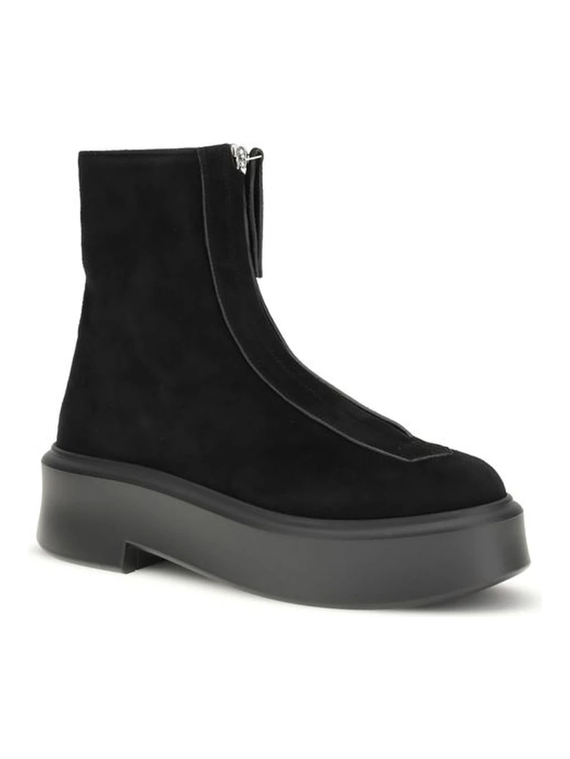 Black Rubber Ankle Boots