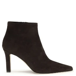 Brown Lamb Leather Ankle Boots