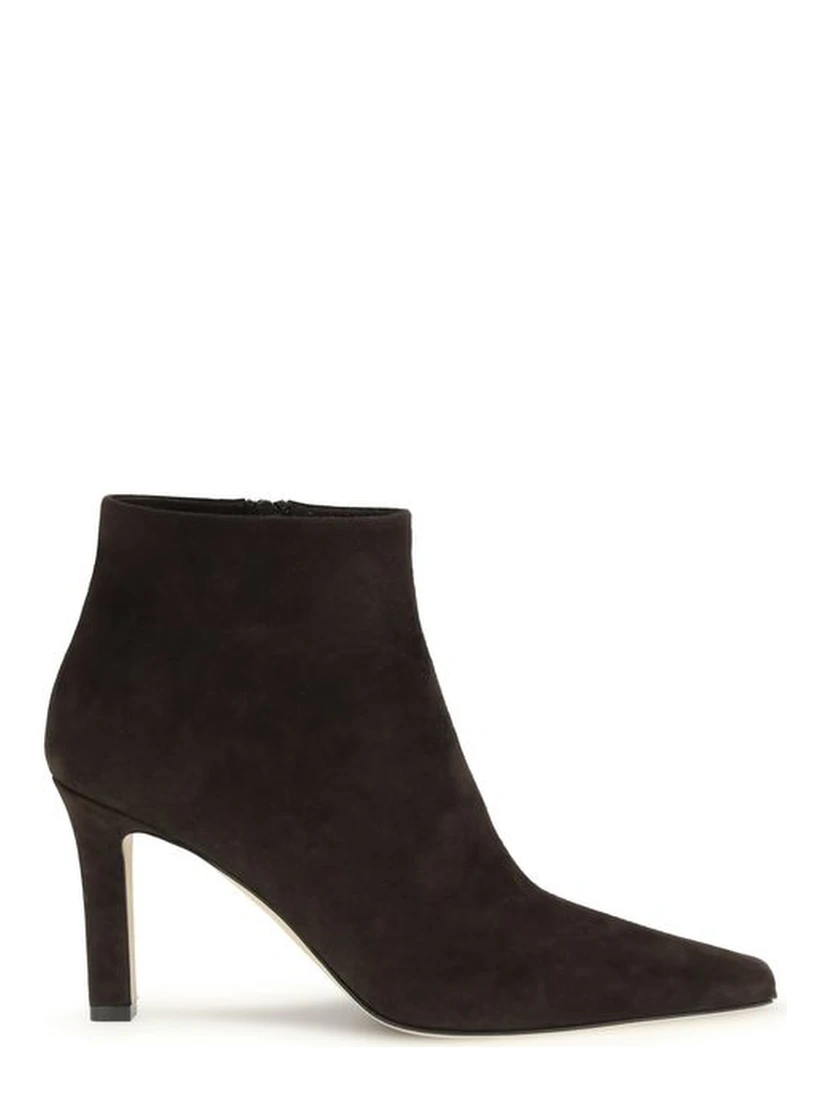 Brown Lamb Leather Ankle Boots