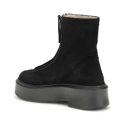 Black Rubber Ankle Boots