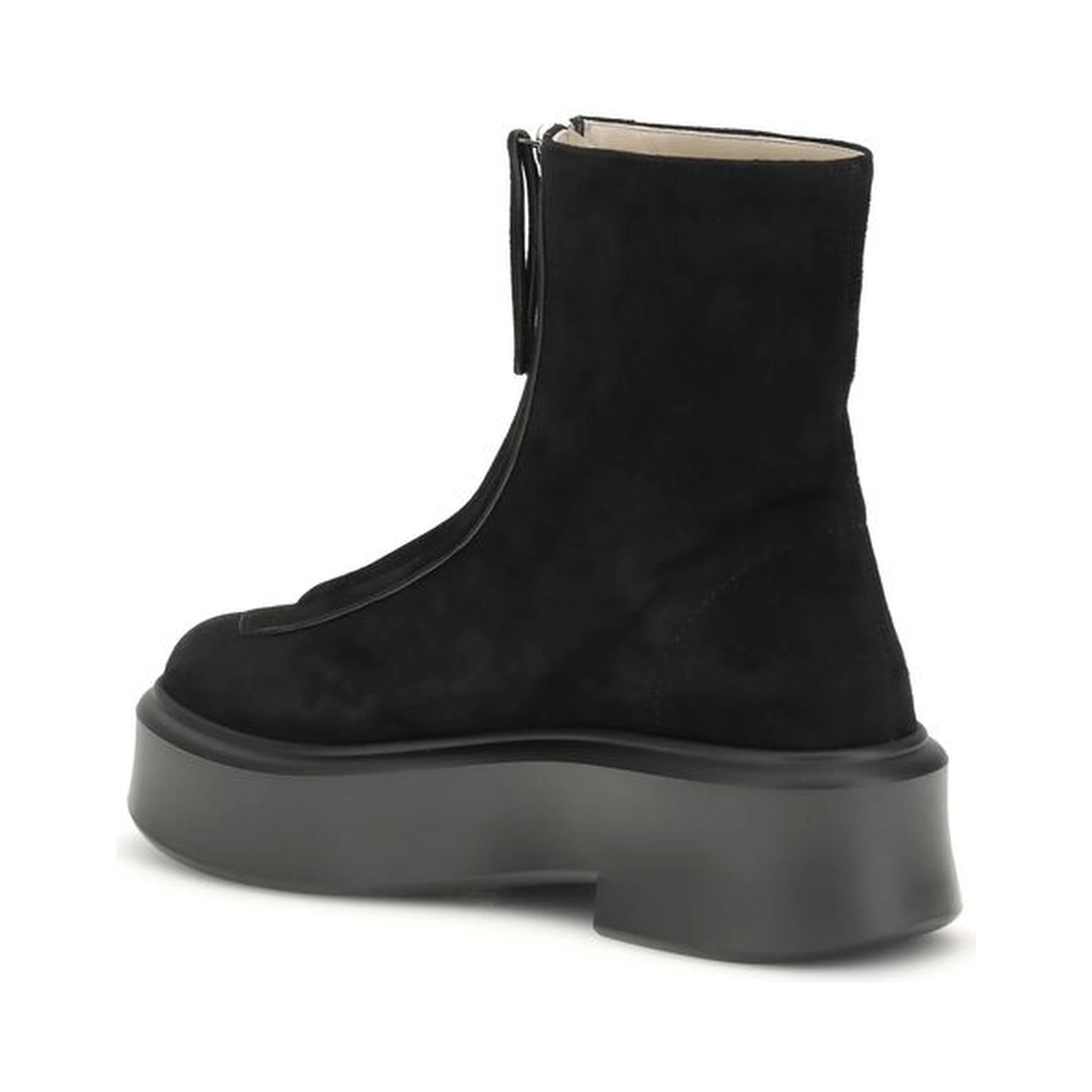 Black Rubber Ankle Boots