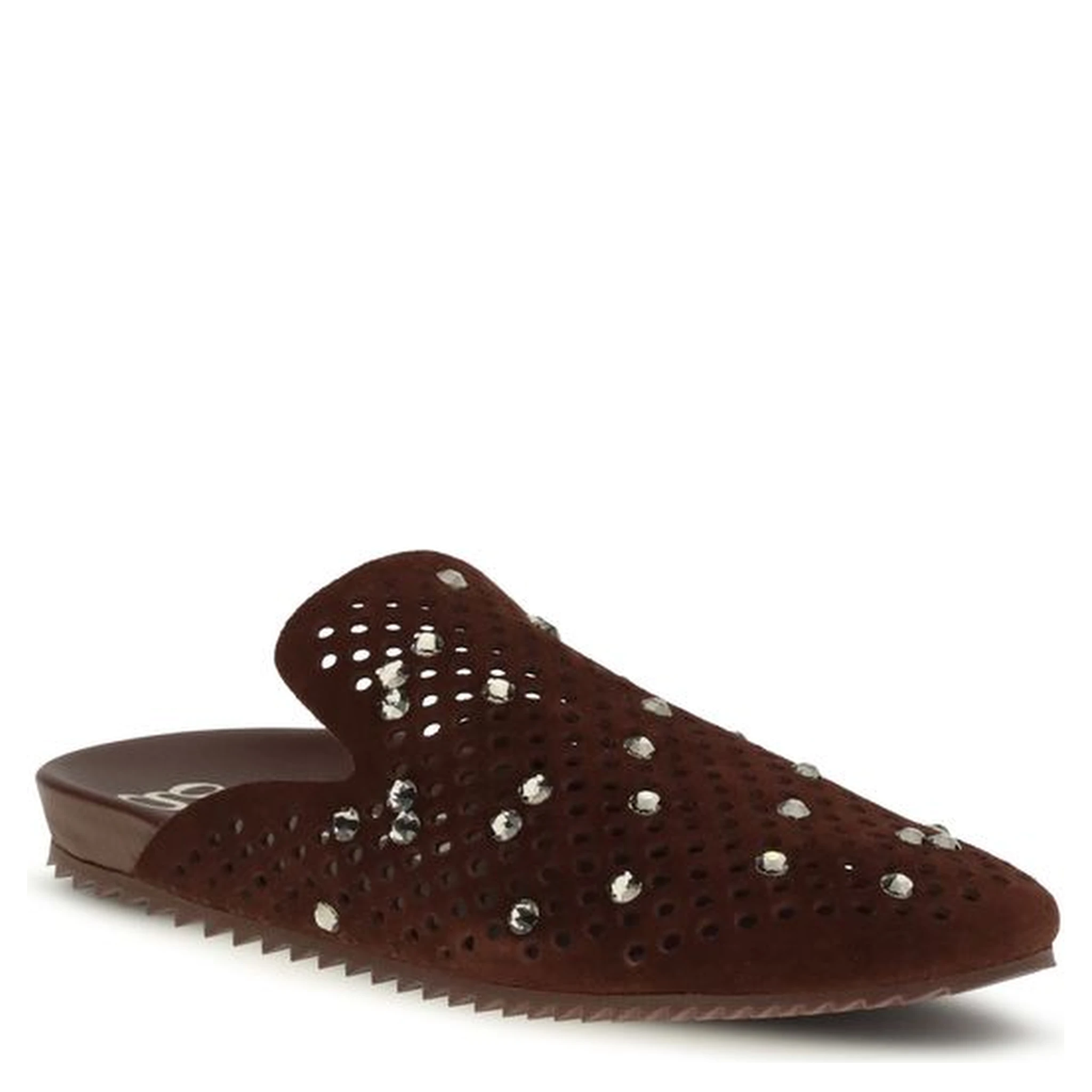 Brown Calf Leather Bos Taurus Mules