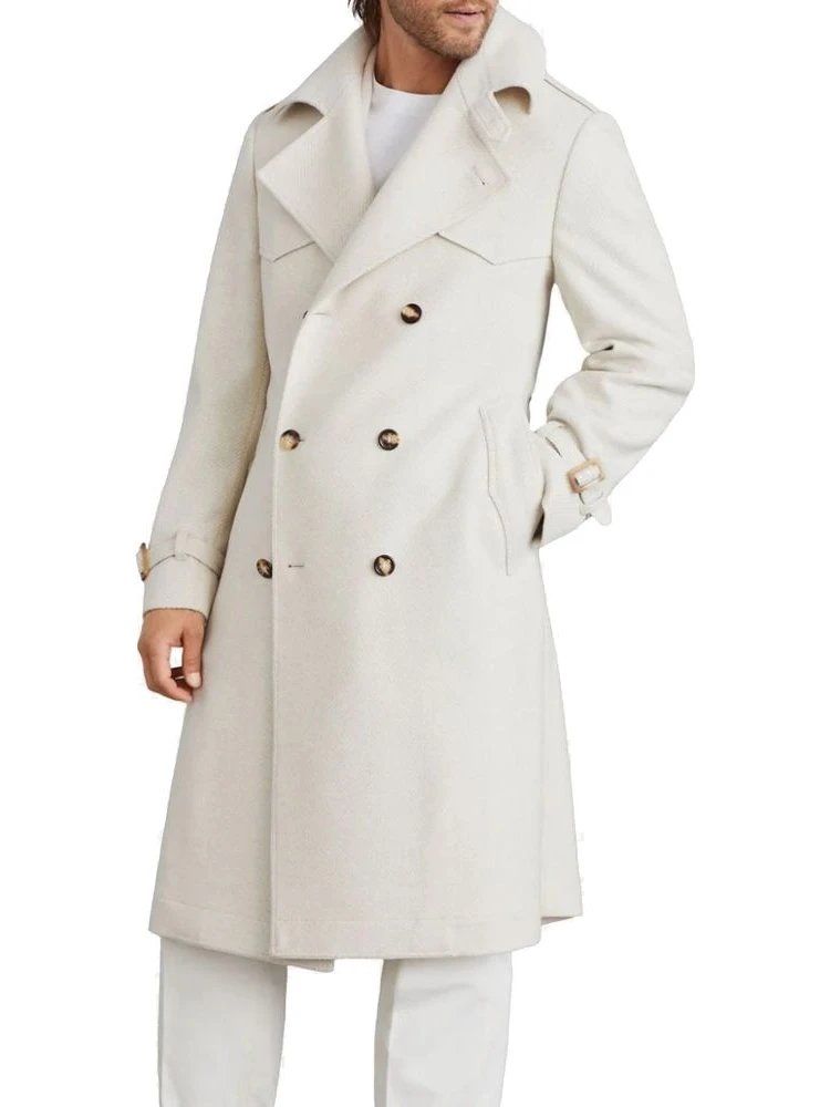 Beige Cashmere Coat alternative
