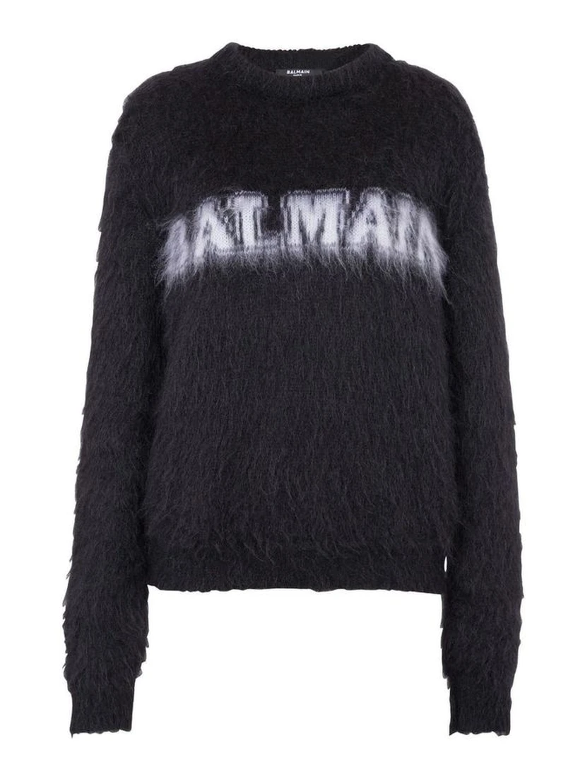 Black Mohair Sweatshirt