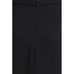 Black Silk Long Skirt