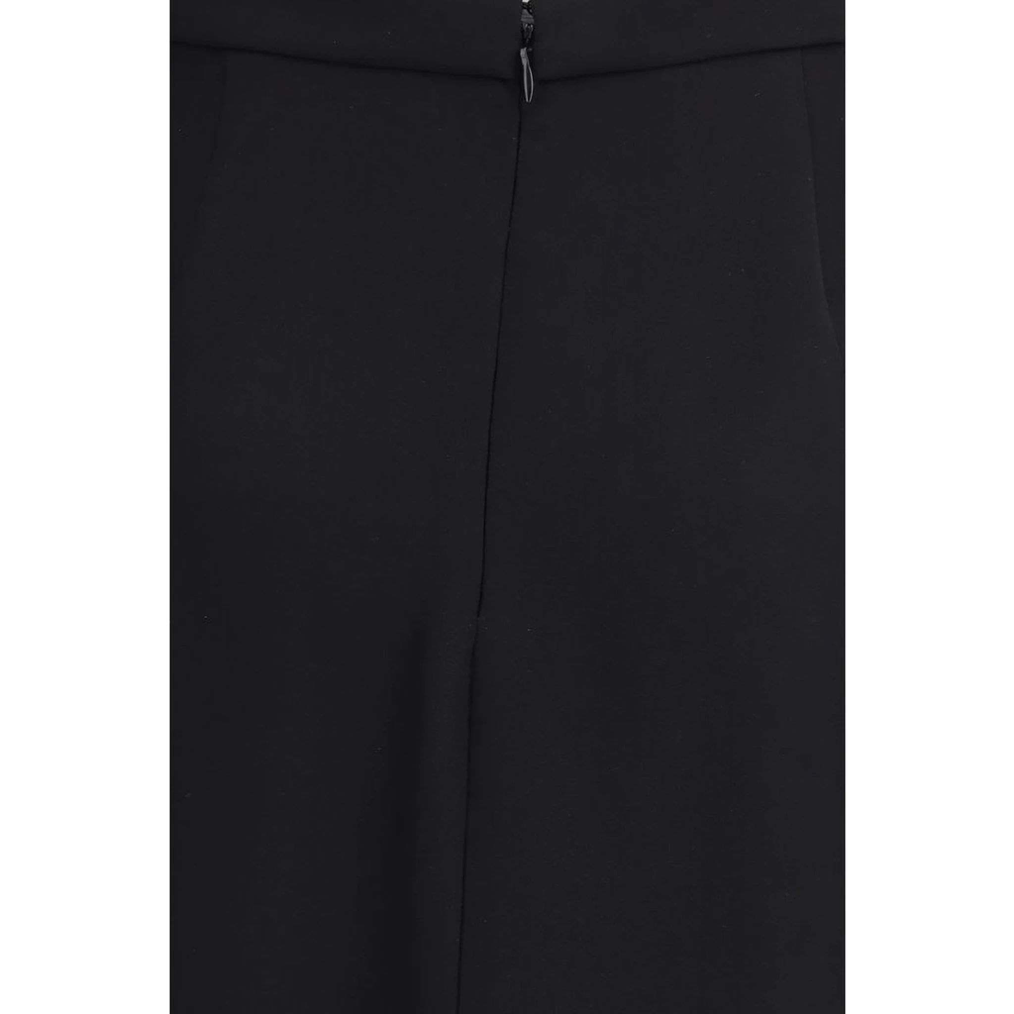 Black Silk Long Skirt